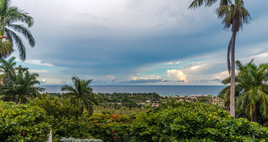 Picturesque view of Montego Bay, Jamaica, featuring its iconic coastline and tropical charm